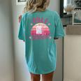 Oncology Nurse Chemo Day Cancer Warrior Pole Dancer Women's Oversized Comfort T-Shirt Back Print Chalky Mint