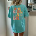 In My Girl Dad Era Girl Dads Club New Dad Women's Oversized Comfort T-Shirt Back Print Chalky Mint