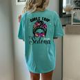 Girls Trip Sedona 2024 Weekend Birthday Squad Women's Oversized Comfort T-Shirt Back Print Chalky Mint
