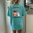 Groovy Our First Mother's Day Coffee Baby Milk Bottle Women Women's Oversized Comfort T-Shirt Back Print Chalky Mint