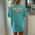 Groovy Neonatal Intensive Care Unit Animals Nicu Nurse Women's Oversized Comfort T-Shirt Back Print Chalky Mint