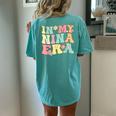 Groovy In My Nina Era Nina Retro Women's Oversized Comfort T-Shirt Back Print Chalky Mint