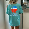 Groovy Taylor For President 2024 Women's Oversized Comfort T-Shirt Back Print Chalky Mint