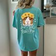 Guinea Pig Lover Just A Girl Who Loves Guinea Pigs Women's Oversized Comfort T-Shirt Back Print Chalky Mint