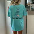 Happy Mother's Day To The Best Dog Mom Dog Lover Women's Oversized Comfort T-Shirt Back Print Chalky Mint