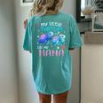 My Little Turtles Call Me Nana Turtles Sea Summer Womens Women's Oversized Comfort T-Shirt Back Print Chalky Mint