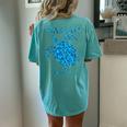 Nassau Bahamas Sea Turtle Boys Girls Toddler Souvenir Women's Oversized Comfort T-Shirt Back Print Chalky Mint