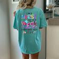 I Am Nurse And This Is My Week Happy Nurse Week 2024 Women's Oversized Comfort T-Shirt Back Print Chalky Mint