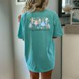 In My Nutcracker Mom Era Christmas Nutcracker Ballet Festive Women's Oversized Comfort T-Shirt Back Print Chalky Mint