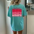 One Loved Grandma Valentines Day Grandmother Women's Oversized Comfort T-Shirt Back Print Chalky Mint