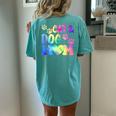 Pet Cat Mom Dog Mom Mother's Day Fur Mama Mommy Pet Lover Women's Oversized Comfort T-Shirt Back Print Chalky Mint