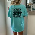 Proud Mama Class Of 2024 Graduate Matching Family Graduation Women's Oversized Comfort T-Shirt Back Print Chalky Mint