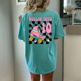 Rolling Into 10 Years Old Roller Skating Girl 10Th Birthday Women's Oversized Comfort T-Shirt Back Print Chalky Mint