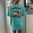 And Into The Sewing Room For Girls Quilter Lover Women's Oversized Comfort T-Shirt Back Print Chalky Mint