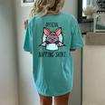 Sleeping Bat Pajamas Sleepyhead Women's Oversized Comfort T-Shirt Back Print Chalky Mint