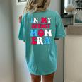 In My Spidey Mom Women's Oversized Comfort T-Shirt Back Print Chalky Mint