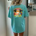 Summer Vacation Life Is Better At The Beach Kid Women's Oversized Comfort T-Shirt Back Print Chalky Mint