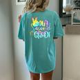 Tie Dye Out Second Grade Last Day Of School 2Nd Grade Women's Oversized Comfort T-Shirt Back Print Chalky Mint
