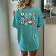 Toy Story Mama Boy Mom Mother's Day For Womens Women's Oversized Comfort T-Shirt Back Print Chalky Mint