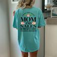 I Have Two Titles Mom And Sales Representative Mother's Day Women's Oversized Comfort T-Shirt Back Print Chalky Mint