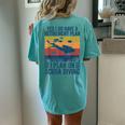 Vintage Diving Retired Scuba Diving Women's Oversized Comfort T-Shirt Back Print Chalky Mint