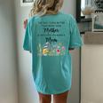 Watching You Be A Mom Mother's Day Women's Oversized Comfort T-Shirt Back Print Chalky Mint
