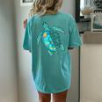 In A World Full Of Grandmas Be A Nana Sea Turtle Women's Oversized Comfort T-Shirt Back Print Chalky Mint