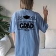 2024 Third Grade Graduate Last Day Of School Senior 2024 Women's Oversized Comfort T-Shirt Back Print Moss