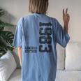 41Th Birthday For 41 Years Old Vintage 1983 Women's Oversized Comfort T-Shirt Back Print Moss