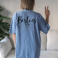 Besties Mom And Me Matching Mother's Day Women's Oversized Comfort T-Shirt Back Print Moss