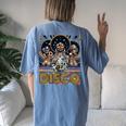 Disco Queen 70'S Disco Retro Vintage Seventies Costume Women's Oversized Comfort T-Shirt Back Print Moss