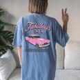 Fabulous Fifties Rock And Roll 50S Vintage Classic 1950S Car Women's Oversized Comfort T-Shirt Back Print Moss