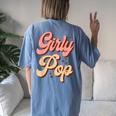 Girly Pop Trendy Slaying Queen Women's Oversized Comfort T-Shirt Back Print Moss