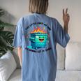 Groovig This Little Light Of Me Lil Dumpster Fire Women's Oversized Comfort T-Shirt Back Print Moss