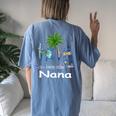 Love Being Called Nana Turtle Summer Women's Oversized Comfort T-Shirt Back Print Moss