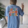 In My Mom Era Groovy New Mom Mom Era Women Women's Oversized Comfort T-Shirt Back Print Moss