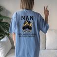 Nan Like A Normal Grandma Only More Awesome Women's Oversized Comfort T-Shirt Back Print Moss