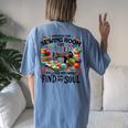 And Into The Sewing Room For Girls Quilter Lover Women's Oversized Comfort T-Shirt Back Print Moss
