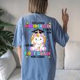 So Long Kindergarten Graduation Class 2024 Unicorn Girls Women's Oversized Comfort T-Shirt Back Print Moss