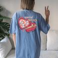 Special Delivery Labor And Delivery Nurse Valentine's Day Women's Oversized Comfort T-Shirt Back Print Moss
