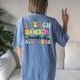 I Teach Minds Of All Kinds Teacher St Patrick's Day Women's Oversized Comfort T-Shirt Back Print Moss