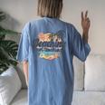Vintage Beaching Not Teaching School's Out For Summer Women Women's Oversized Comfort T-Shirt Back Print Moss