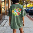 Happy Holi T Festival Colors India Hindu Kid Women's Oversized Comfort T-Shirt Back Print Moss