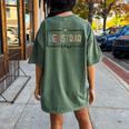 Registrar Crew Team Back To School Teacher Supplies Women's Oversized Comfort T-Shirt Back Print Moss