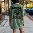 Skeleton Expensive Difficult And Talks Back Mother's Women's Oversized Comfort T-Shirt Back Print Moss