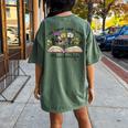 I Came I Taught I Loved I Retired Teacher Retirement 2024 Women's Oversized Comfort T-Shirt Back Print Moss
