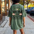 I Have Two Titles Mom And Sales Representative Mother's Day Women's Oversized Comfort T-Shirt Back Print Moss
