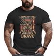 4Th Of July Military Home Of The Free Because Of The Brave Big and Tall Men T-shirt