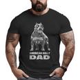 American Bully Dad American Pitbull Terrier Muscle Big and Tall Men T-shirt