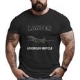B-1 Lancer Bomber Airplane American Muscle Big and Tall Men T-shirt